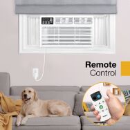 Whirlpool - 700 Sq. Ft. 15,000 BTU Window Air Conditioner - White - Back View