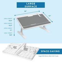 LapGear - Adjustable LapTop Bed Desk (Fits up to 15
