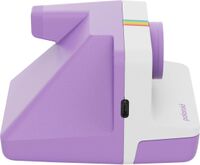 Polaroid - Now Gen 3 Instant Camera + Color Film Bundle (8 Photos) - Purple - Back View