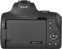 Minolta - MNB10Z 64.0 Megapixel 4K Bridge Camera with 10x Optical Zoom Lens - Black - Back View