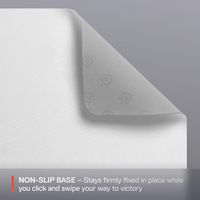 SteelSeries - QcK Cloth Gaming Mouse Pad (Medium) - White - Back View