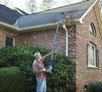 WORX - Gutterpro Universal Gutter Cleaning Kit For Leaf Blowers - Black - Back View