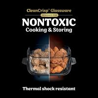 Ninja - Crispi® 5-in-1 Portable Glass Air Fryer Cooking System with 3 Glass Containers, Crisper P... - Back View