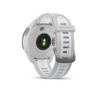 Garmin - Forerunner 165 Music GPS Smartwatch 43 mm Fiber-Reinforced Polymer - Gray/Whitestone - Back View