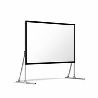 Valerion - 120” Outdoor Camping Portable Folding Matte White Screen，1.3db Gain，170° half gain vie... - Back View