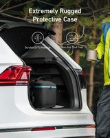 Anker - SOLIX Carrying Case Bag for 522 Portable Power Station - Black - Back View
