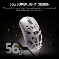 CORSAIR - SABRE v2 PRO Wireless FPS MG Gaming Mouse - Wireless - White - Back View