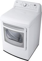 LG - 7.3 Cu. Ft. Ultra Large Rear Control Electric Dryer with Sensor Dry and LoDecibel Quiet Oper... - Back View