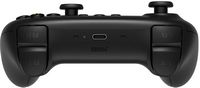 8BitDo - Ultimate 2.4G Wireless Controller with Dock and Hall Effect Joysticks - Black - Back View