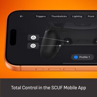 SCUF - Omega Wireless Performance Controller for PS5 & PC - Steel Gray - Back View