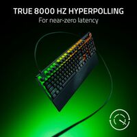 Razer - Huntsman V3 Pro 8KHz Full Size Wired Analog Optical Linear Switch Gaming Keyboard with Sn... - Back View