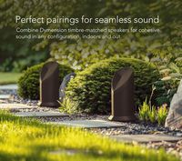 Definitive Technology - Dymension 5.5 Outdoor Bollard Speaker Each - Brown - Back View