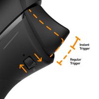 SCUF - Pro Grip Kit for Xbox Wireless Controllers with Share Button - Black - Back View