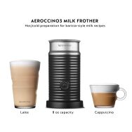 Nespresso - Vertuo Next Premium Coffee and Espresso Maker plus Aeroccino3 Milk Frother in Black -... - Back View