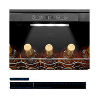 Insignia™ - 29 Bottle Wine Cooler with ENERGY STAR Certification - Stainless Steel Look - Back View