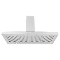 ZLINE - 42 inches - Externally Vented - Wall Range Hood - Brushed Stainless Steel - Back View
