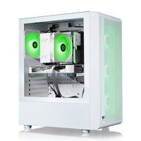 Thermaltake - LCGS Quartz i460 Gaming Desktop Intel Core i5-14400F-16GB DDR5 RAM, NVIDIA GeForce ... - Back View