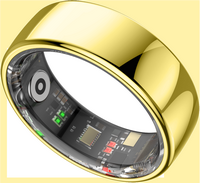 IMIKI - Smart Ring – Waterproof Fitness Tracker w/ Health & Sleep Monitoring, Touch Function – Si... - Back View