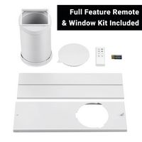 Aeric - 700 Sq. Ft Portable Air Conditioner - White - Back View