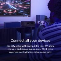 Denon - AVR-S980H 7.2 Channel AV Receiver - Black - Back View