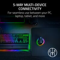 Razer - Pro Click V2 Optical Gaming Mouse with Vertical 6-Button Ergonomic Design - Wireless - Black - Back View