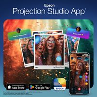 Epson - Lifestudio Pop Plus 4K PRO-UHD Portable Lifestyle Smart Projector with Sound by Bose Tech... - Back View