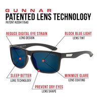 GUNNAR - Intercept  Computer Glasses with Blue Light Reduction , SUN Lenses - Onyx - Back View