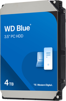 WD - Blue 4TB PC Internal Hard Drive for Desktops - Back View