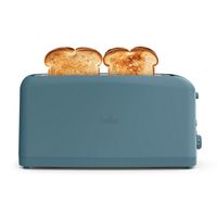 Bella - Fits-anywhere Kitchenware: 4-Slice Slim Toaster - Surf - Back View