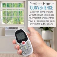 Keystone - 1000 Sq. Ft 18,000 BTU 230V Window Air Conditioner R32 - White - Back View