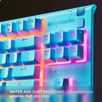 SteelSeries - Apex 3 TKL Wired Membrane Whisper Quiet Switch Gaming Keyboard 8 zone RGB Backlight... - Back View