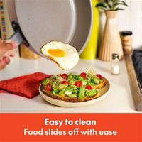 Bella - Fits-anywhere Kitchenware: 9-Piece Store More Ceramic Nonstick Cookware Set - Blossom - Back View