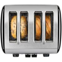 KitchenAid - 4-Slice Toaster with Illuminated Buttons - Onyx Black - Back View