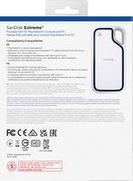 SanDisk - Extreme Game Drive for PlayStation5 2TB External USB Type C Portable SSD - White - Back View