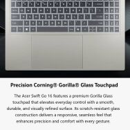 Acer - Swift Go 16 AI – Copilot+ PC – 16” 2K OLED Touchscreen Laptop – Intel Core Ultra 5 322 – 1... - Back View