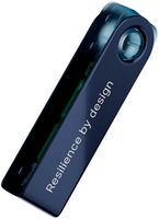 Ledger - Nano S Plus Crypto Hardware Wallet - Neptune Blue - Back View
