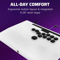 PDP - Victrix Pro FS-12 Arcade Fight Stick: PlayStation 5, PlayStation 4, & PC - White - Back View