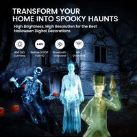 AAXA - HP4 Halloween Projector for Haunted Windows, AutoPlay(tm), Timer Onboard, 1080p Native, 8 ... - Back View