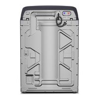 Maytag - 5.2 Cu. Ft. Smart Top Load Washer with Extra Power - Midnight Steel - Back View