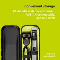 Philips Norelco - OneBlade travel case - Black - Back View