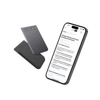 PLAUD - Note Smart AI Voice/Audio Recorder - Black - Back View