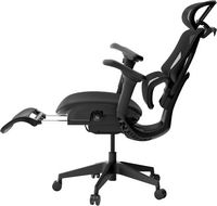 ACGAM - Ergonomic Mesh Office Chair, High Back Gaming Chair w/ Footrest, Lumbar Support, 4D Armre... - Back View