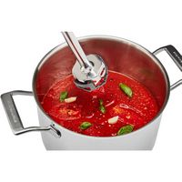 KitchenAid - Corded Variable-Speed Immersion Blender in Aqua Sky with Blending Jar - Blue - Back View