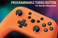 NEXT - Wireless Rechargeable Pro Controller for Switch 2 & Switch - Ember - Back View