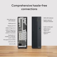 ASUS - V500SV Slim Desktop - Intel Core i5-13420H - 8GB Memory - 512GB SSD - Dark Gray - Back View