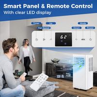 Costway Portable Air Conditioner Cools up to 300 sq.ft 9000 BTU 3 in 1 AC Unit with Fan Dehumidif... - Back View