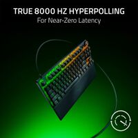 Razer - Huntsman V3 Pro 8KHz TKL Wired Analog Optical Linear Switch Gaming Keyboard with Snap Tap... - Back View