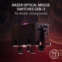 Razer - Viper V2 Pro Lightweight Optical Gaming Mouse with 80 Hour Battery Life - Wireless - White - Back View