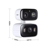 TP-Link - Tapo Wired Dual-Lens, Pan-Tilt Security 2K QHD Camera, 360° Coverage - No Monthly Fees ... - Back View