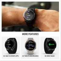 Garmin - Approach S50 GPS Smartwatch 43mm Anodized Aluminum - Cream Gold Aluminum Bezel with Nylo... - Back View